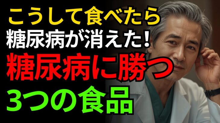 必ずこうして食べてください！糖尿病の医師が自ら試して効果を実感した、薬よりずっと良い3つの食品