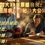 台大30年震撼發現：糖尿病長壽秘訣大公開#糖尿病 #健康管理 #台大研究 #地瓜控糖 #血糖控制 #長壽秘訣 #中醫養生 #飲食調整