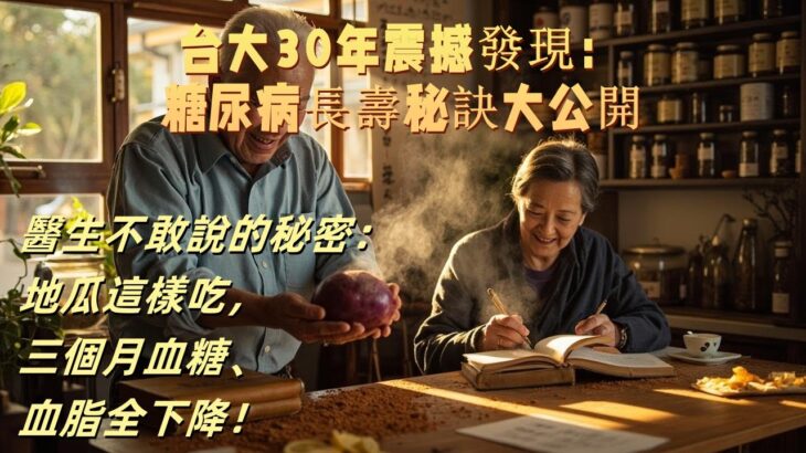 台大30年震撼發現：糖尿病長壽秘訣大公開#糖尿病 #健康管理 #台大研究 #地瓜控糖 #血糖控制 #長壽秘訣 #中醫養生 #飲食調整