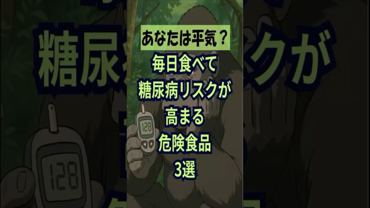 毎日食べて糖尿病リスクが高まる危険食品3選！#ダイエット#shorts
