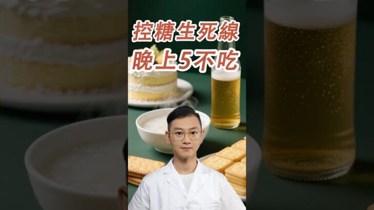 控糖生死線，晚上5不吃#糖尿病 #高血糖 #血糖 #腎病 #膽固醇 #科普