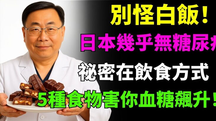 別再誤會白飯！為什麼日本糖尿病率最低？真正讓血糖爆表的竟是這5種食物！