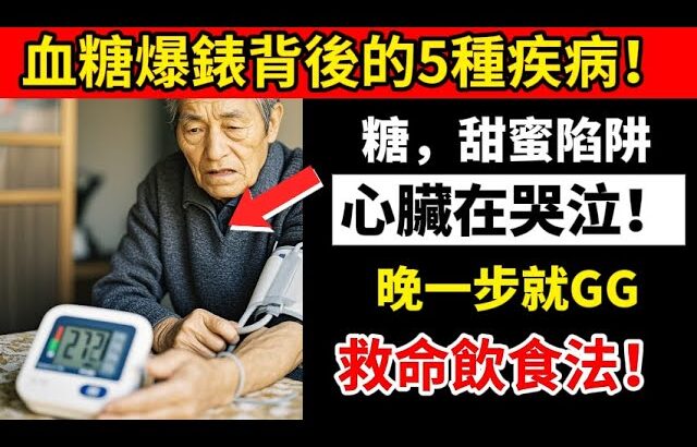 血糖爆表不只糖尿病！5個讓你心臟衰老的恐怖細節，台灣人必看！