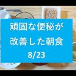 頑固な便秘と糖尿病が改善した食事　8/23の朝食