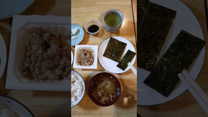 頑固な便秘と糖尿病が改善した食事　8/27の朝食