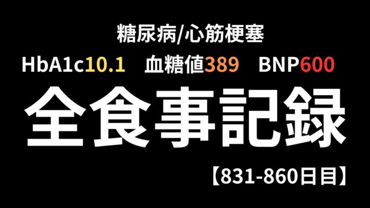 【831-860日目】食事記録まとめ　糖尿病/心筋梗塞/痛風/高血圧/生活習慣病/肥満