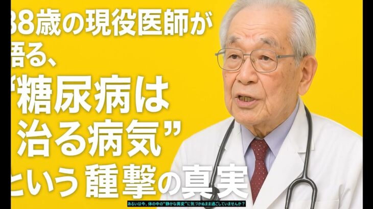 「88歳の現役医師が語る、“糖尿病は治る病気”という衝撃の真実」