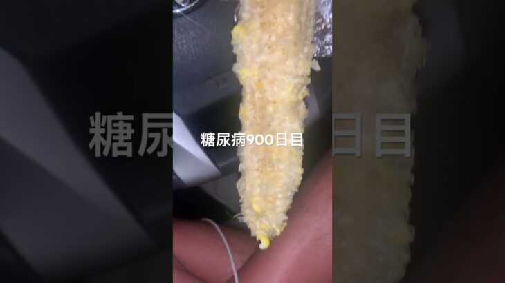 自分で茹でたとうもろこし食べた糖尿病900日目食事記録 #とうもろこし #とうきび  #糖尿病の品格 #糖尿病 #心筋梗塞 #血糖値 #hba1c