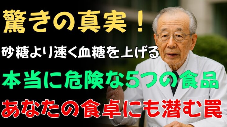 90歳の医師が語る｜糖尿病患者が絶対に避けるべき、砂糖より危険な食べ物5選｜血糖値が爆発的に上がる「この食品」は絶対に食べないでください