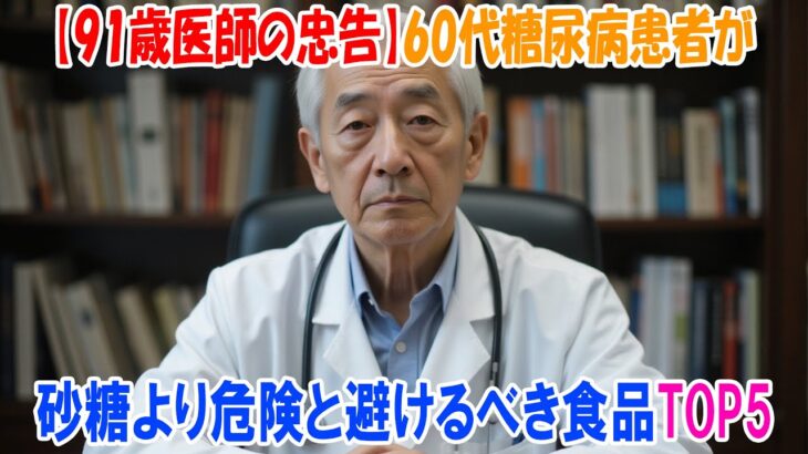 【91歳医師の忠告】60代糖尿病患者が砂糖より危険と避けるべき食品TOP5