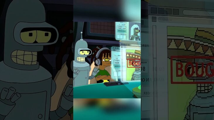 Bender vendió todos sus NFT y se hizo rico🤑#futurama