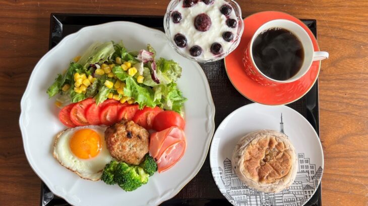 【糖尿病の食事】つみれハンバーグ&たっぷりトマトのサラダ。人に合って話をする！刺激を受ける 糖尿病患者が血糖値改善の食事・レシピ・献立・作り方を紹介。HbA1cの数値を良くしたい。