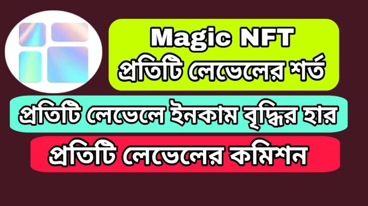 Magic NFT প্রতিটি লেভেলের শর্ত | Magic NFT প্রতিটি লেভেলে ইনকাম বৃদ্ধির হার
