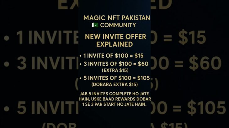 Magic NFT New Referral Invite Offer Explained Magic New Reward Program Referral Code NXT7MB6CUSWH9