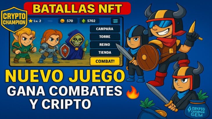 🔥 NUEVO JUEGO NFT que PAGA 💰 | CryptoChampion: ¡BATALLAS ÉPICAS y GANANCIAS DIARIAS!