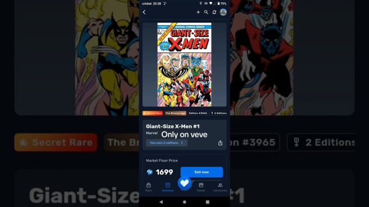 Only on veve Giant size X-men 1#veve #nft  #earnmoneyonline #marvel #marvelcomics #xmen