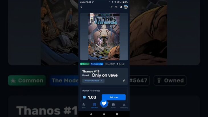 Only on veve Thanos 1 #veve #nft  #earnmoneyonline #marvel #marvelcomics #thanos