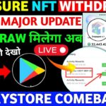 Treasure NFT Back on Playstore 😍 | Treasure FUN New Update Today | Treasure Nft Withdrawal Update