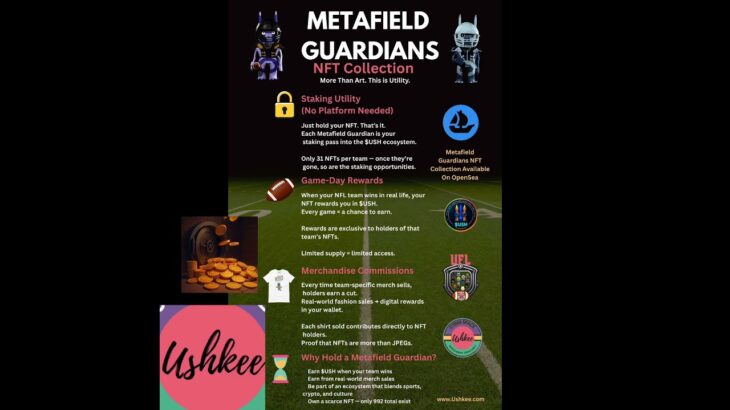 Why should you own a Metafield Guardians NFT? #StayUshkee #Avax #UshkeeTokens