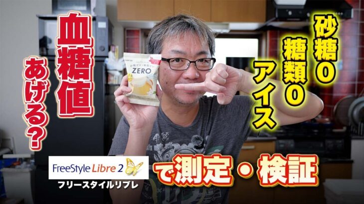 【糖尿病】ZEROアイスは血糖値をあげるか？フリースタイルリブレで検証してみました。