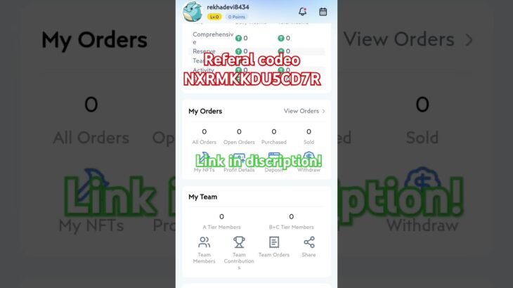 magic nft ka referal code || magic nft me withrawal #magic nft #tranding #crypto #referralrewards