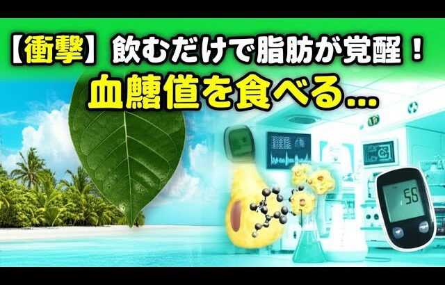 【衝撃】飲むだけで脂肪が血糖値を食べる!? 糖尿病薬に匹敵する南国の葉っぱの驚くべき正体