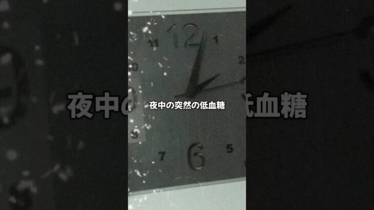 【1型糖尿病】 夜中の低血糖の恐怖キャプション必ず読んでね　#1型糖尿病