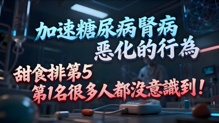糖尿病腎病患者註意！加速腎病惡化的行為排名，第1名多數人天天做！#老年健康 #健康科普 #血糖控制