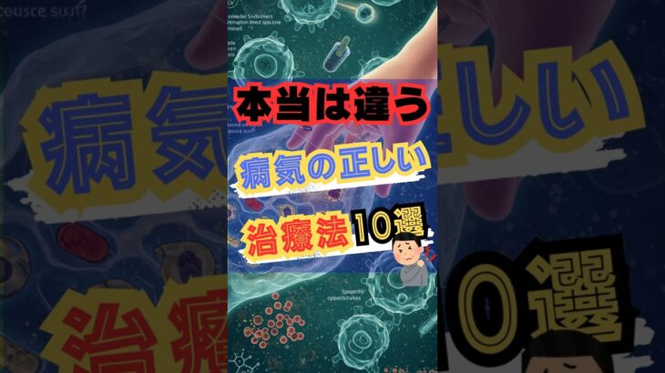 本当は違う病気の正しい治療法10選　#shorts　 #糖尿病  #体調不良　#風邪