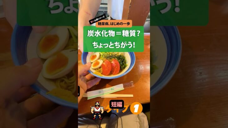 【糖尿病、はじめの一歩】炭水化物と糖質の違い【短編】冷やし中華100gの糖質とバトルです。カーボカウンティングの基礎