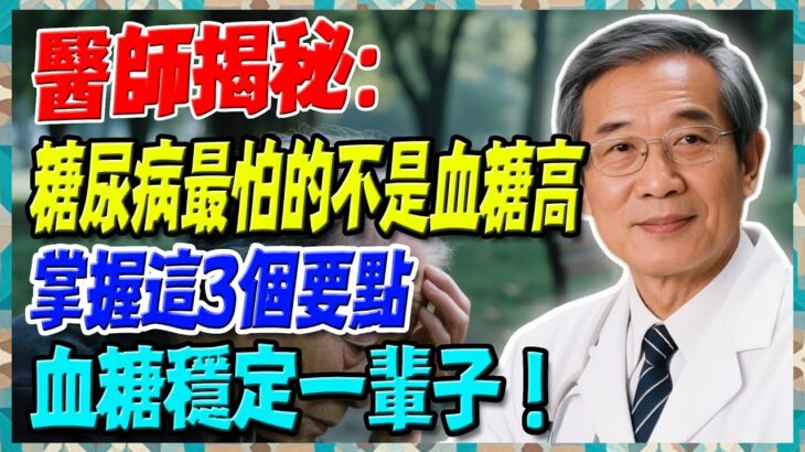 糖尿病最怕的不是血糖高，醫師揭秘：掌握這3個要點，血糖穩定一輩子！【陳志明醫師】#糖尿病 #血糖控制 #陳志明醫師 #台灣糖尿病 #長者健康 #胰島素 #血糖管理