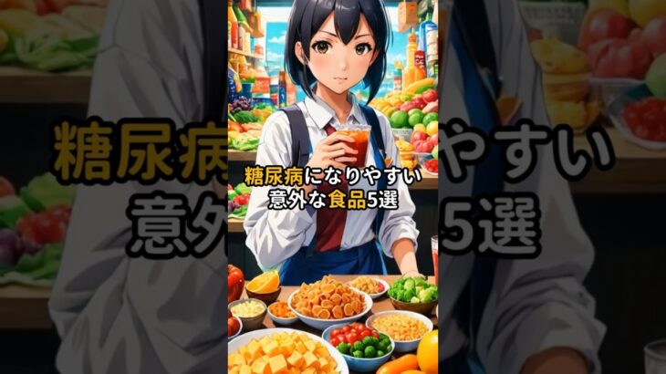 糖尿病になりやすい意外な食品5選　健康＆病気雑学　＃雑学＃食品＃病気＃健康＃豆知識＃トリビア＃糖尿病