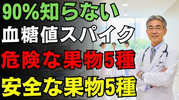 【驚きの真実】糖尿病専門医が教える「避けるべき果物5種」と「食べて安心な果物5種 !高齢者は今すぐ見るべき