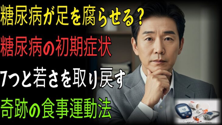 【衝撃警告】糖尿が足を腐らせる_糖尿病初期症状7つと若さ取り戻す奇跡の食事運動 ＃健康＃健康情報＃知識＃糖尿病＃若く生きる方法＃血糖管理＃成人病予防＃動機付け #雑学 #2ch #料理 #