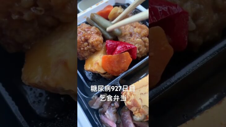 糖尿病全食事記録927日目 前日の半額乞食弁当食べた