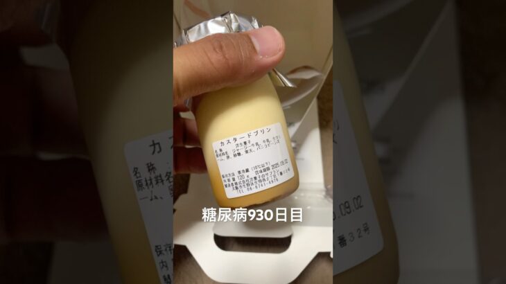 糖尿病全食事記録930日目 カスタードプリン食べた