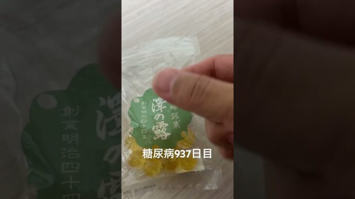 糖尿病全食記録937日目　600円する飴
