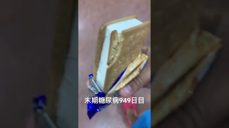 久しぶりにビスケットサンド食べるとはおちーくま🐻 糖尿病全食事記録949日目