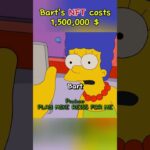 Barts NFT cost 1,5 million dollars #simpsons #shorts