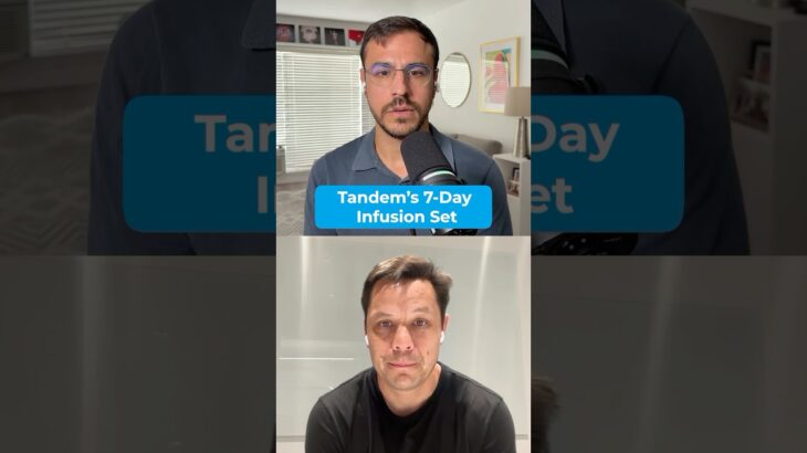 First Look & Demo of Tandem’s 7-day Infusion Set! #diabetes