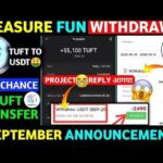 GOOD NEWS 🥳 Treasure NFT New Update | Treasure FUN New Update Today | Treasure Nft Withdrawal Update