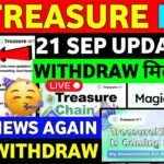Good News🥳 Treasure NFT New Update | Treasure FUN New Update Today | Treasure Nft Withdrawal Update