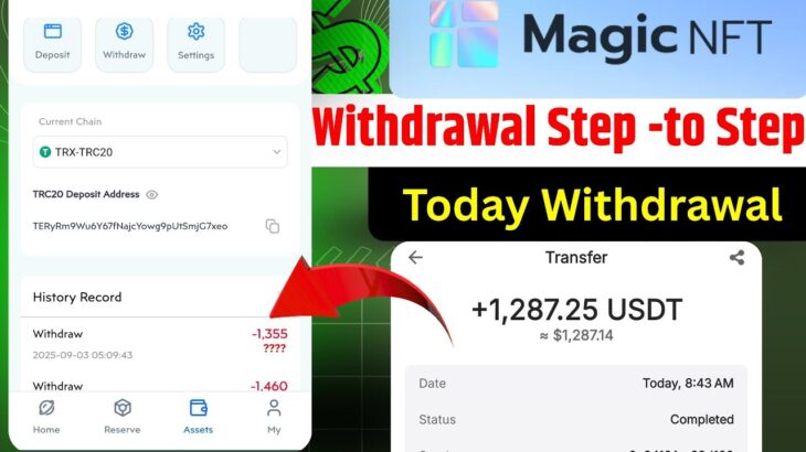 Magic NFT withdrawal | Magic NFT Withdrawal kaise Kare | How to Withdrawal Magic Nft