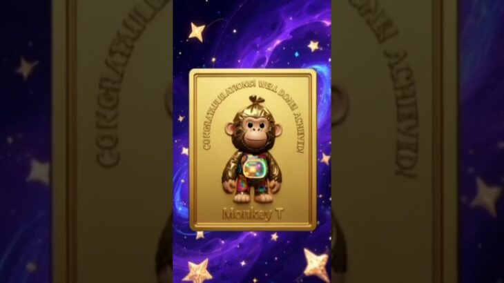 Monkey T’s Medals #monkey #nft #toys #funko #blindbox #monkeylove #cute #goldmedal