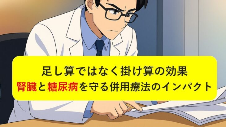 【NotebookLM】足し算ではなく掛け算の効果―腎臓と糖尿病を守る併用療法のインパクト