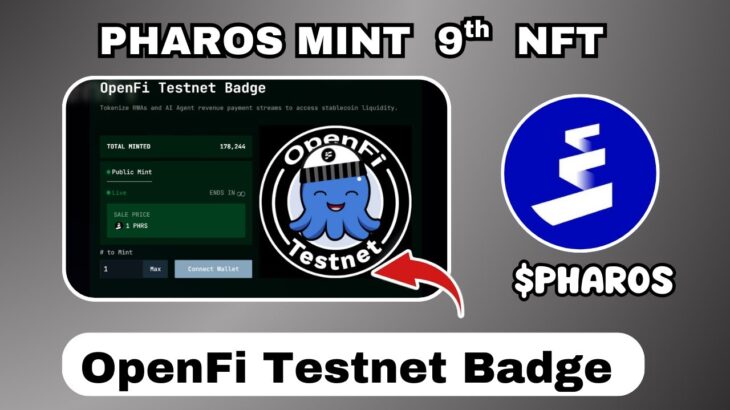 Pharos New Update | MINT 8th NFT | Mint OpenFi Testnet Badge #pharos