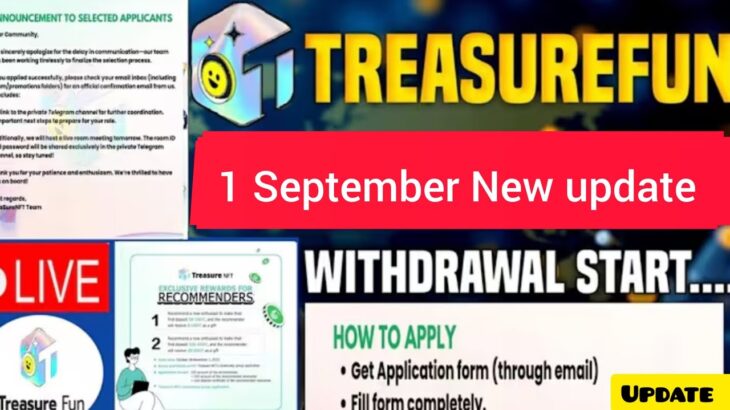 TREASURE FUN TECHNICAL DISCUSSION // TREASURE NFT Latest Update today Treasure Nft live zoom meeting