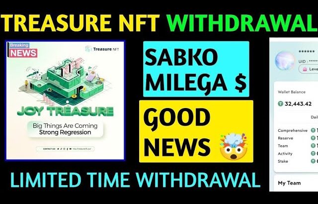 Treasure Fun Breaking News 🔥| Treasure New Update Today | Treasure NFT Withdrawal | TUFT Price