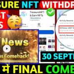 Treasure Fun Grand Return Celebration 🎉 Comeback 😱 treasure nft latest update | treasure fun update