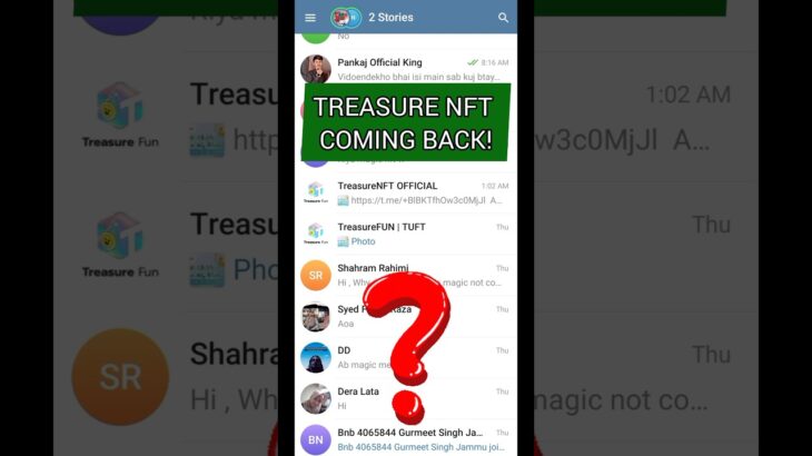 Treasure NFT Coming Back || क्या ट्रेजर NFT वापिस आयगा? @magicnftnews